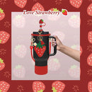Axyaa Strawberry Cup Set for Stanley Tumbler Cup