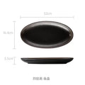 Axyaa Large Oval Ceramic Fish Plate - Premium Quality Serving Platter