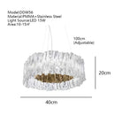 Axyaa Acrylic Wave LED Table Lamp: Modern Luxury Night Light for Bedroom