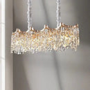 Axyaa Crystal Chandelier: French Light Luxury Tassel Pendant Lights