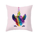Axyaa Purple Unicorn Rainbow Sunrise Pillowcase for Home Decor