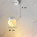 Axyaa Moon Cartoon Animal LED Pendant Light for Children's Bedroom