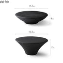 Axyaa High Foot Ceramic Dessert Plate for Molecular Cuisine and Sushi Dish