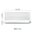 Axyaa Mosaic Texture Ceramic Sushi Dessert Sashimi Plates - Set of 4