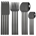 Axyaa Rose Gold Cutlery Set - 16-Piece Stainless Steel Dinnerware Flatware