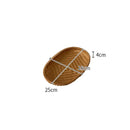 Axyaa Oval Bamboo Storage Basket - Hotel Quality Fruit Basket & Bun Holder