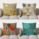 Axyaa Geometric Pattern Throw Pillow Cover for Sofa, Bedroom, Car - Modern Design