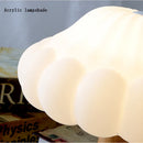 Axya Mushroom Table Lamp with Acrylic Lampshade and Metal Base