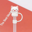 Axyaa Silicone Straw Toppers for Stanley Cup 40 oz Tumbler - Cute Kawaii Straw Covers