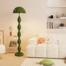 Axyaa Cream Wind Mushroom LED Floor Lamp for Modern Home Decor