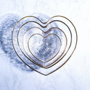 Axyaa Heart-shaped Glass Salad Bowl - European Light Luxury Design