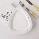 Axyaa Matte Cheese Plate - Pure White Ceramic, Cute Breakfast Bread Plate