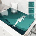 Axyaa Clothesline Art Drying Mat: Non-Slip Absorbent Tableware Mat for Kitchen Counter
