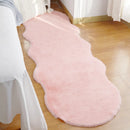 Axyaa Plush Faux Rabbit Fur Carpet: Modern Living Room & Kids Bedside Rug