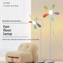 Axyaa Colorful Petals Acrylic LED Electric Fan Floor Lamp