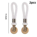 Axyaa Towel Hanging Clips: Multifunctional Bathroom Storage Rack with Woven Rope Hand Towel Hangers