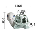 Axyaa Cartoon Turtle Ceramic Vase: Table Decoration, Plant Pot, Room Aesthetic Decor