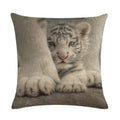 Axyaa Printed Linen Pillowcase for Home Sofa Car Decor 45*45cm