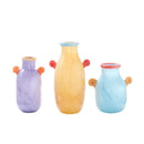 Axyaa Glass Vase with Candy Handle for Home Decoration