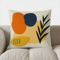 Axyaa Moon & Flower Pattern Throw Pillow Cover for Sofa, Bedroom, Car