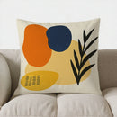 Axyaa Moon & Flower Pattern Throw Pillow Cover for Sofa, Bedroom, Car