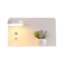 Axyaa LED Wall Lights with Switch, USB Charging, Bedroom Living Room Indoor Decor Lighting