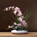 Axyaa Dove Orchid Vase: Ceramic Flower Arrangement Ornaments for Home Office Decor