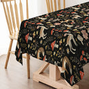 Axyaa Table Runner - Farmhouse Dining Decor for Kitchen, Wedding Party, Rabbit Flower Mushroom Theme