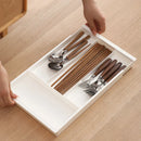 Axyaa Retractable Kitchen Drawer Organizer Box for Cutlery, Stationery & Clutter Org.