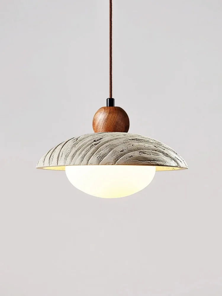 Axya Cement Chandelier: Wabi-sabi Style Pendant Lighting for Dining Table, Home, and Bedroom