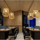 Axyaa Bamboo Weaving Pendant Lamp for Chinese Zen Tea Room