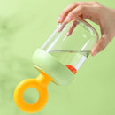 Axyaa Portable Dopamine Fruit Cup with Fork - Outdoor Leak-proof Double Layer Yogurt Cup