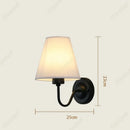 Axyaa LED Retro Fabric Wall Lamp for Bedroom and Living Room Décor