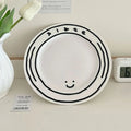 Kawaii Korean Ceramic Plate Cup Set by Axyaa - 5/8 inch Tableware & Decor