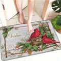 Axyaa Christmas Decoration Door Mat Non-Slip Floor Carpet for Home
