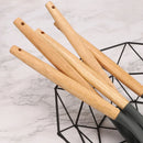 Silicone Kitchen Utensils Set with Storage Bucket - Axyaa Brand