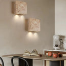 Axyaa Square Natural Stone LED Wall Lamp for Modern Minimalist Home Decor