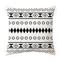 Axyaa Geometric Stripe Pillowcase with English Letter Design
