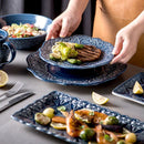 Axyaa Elegant Ceramic Steak Plates | European Style High-end Tableware