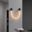 Axyaa Soft LED Wall Lamp: Nordic Style Luminescent Neon Tube for Bedroom