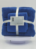 Axyaa Luxury Coral Fleece Towel Set - Super Absorbent & Soft - 2pcs - 70x140cm, 35x75cm