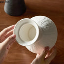 Axyaa Stone Pattern High Footed Ceramic Bowl for Molecular Cuisine and Desserts