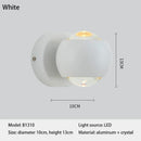 Axyaa Nordic Designer Aluminum Glass LED Wall Lamp, Modern Art for Living Room