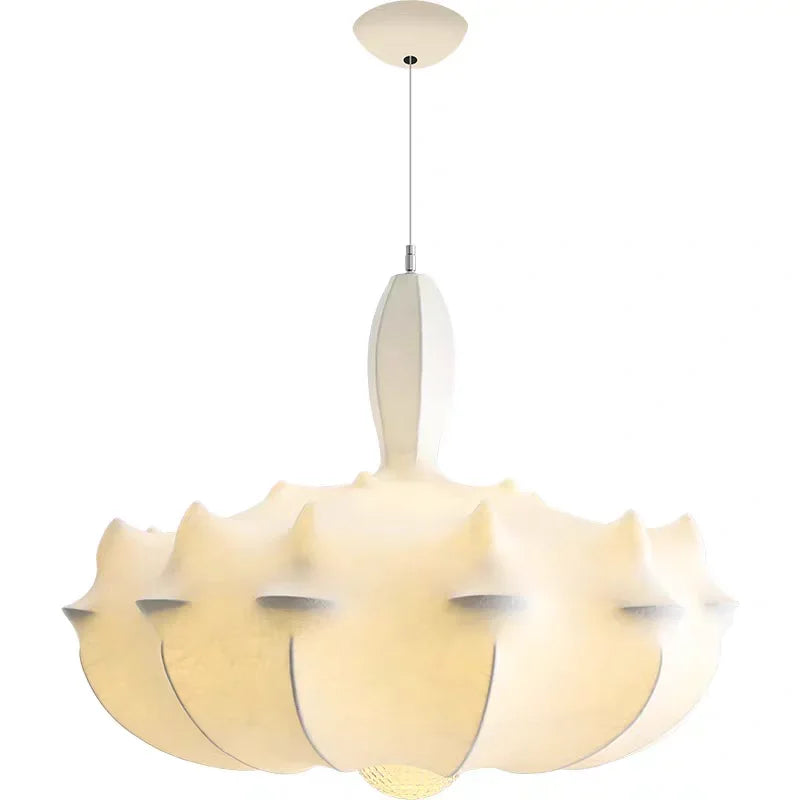 Axyaa Wabi Sabi Silk Pendant Lights: Modern Home Decor Chandelier