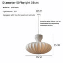 Axyaa Silk White Ball LED Chandelier - Nordic Modern Minimalist Design for Living Room