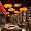Axyaa Lotus Leaf Fabric Hanging Pendant Lights