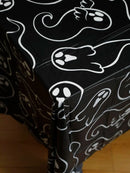 Halloween Ghost Table Runner Cobweb Tablecloth by Axyaa