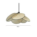Axyaa Lotus Leaf Bamboo Weaving Chandelier Zen Tea Room Japanese Restaurant Lamp