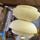 Axyaa Vintage Fabric Lantern Pendant Lights for Home Dining Room