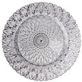 Axyaa Round Glass Fruit Plate for Elegant Living Room Dining